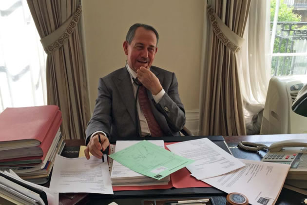 Fawaz Akhras in his consulting room