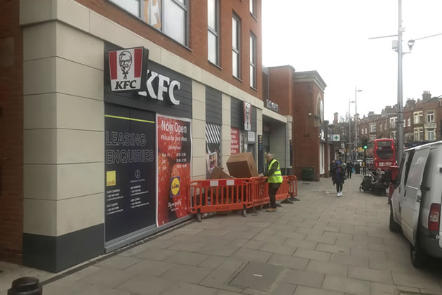 KFC signage has appeared on the front unit at the Oaks