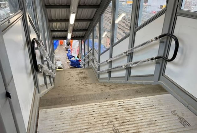 New staircase at Acton Main Line station. Picture: Network Rail