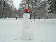 Snowman in Acton Park
