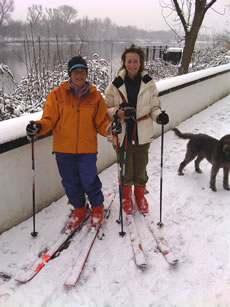 Skiing in Chiswick