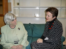 Rosie with Anne Widdicombe