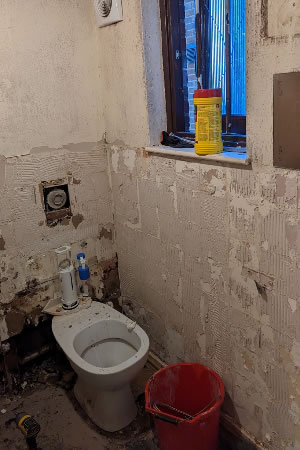 The state of the Crane Court flat before renovation