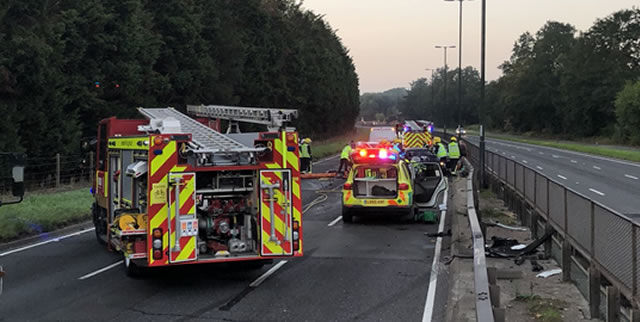 A3 Closed Off Southbound Following Accident