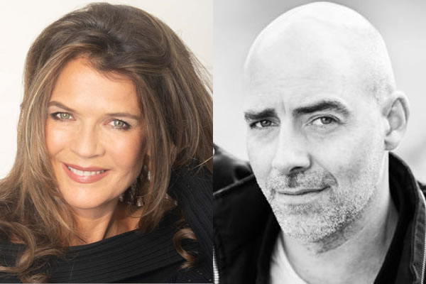 Annabel Croft (left) and Dan Evans (right) 