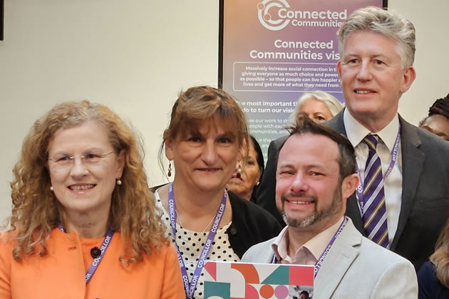 Ealing Lib Dem councillors at the announcement of Borough of Sanctuary status