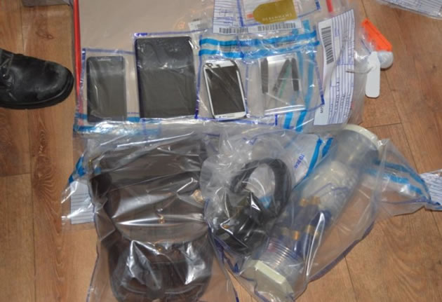Property recovered from dawn raids