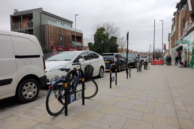 More cycle parking has been provided in Southfields 