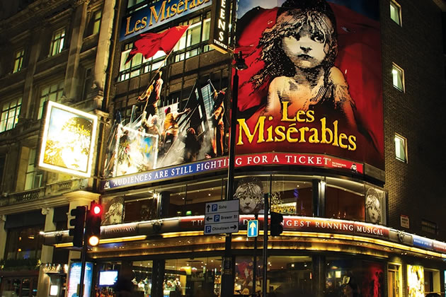 Cheap tickets available for shows like Les Miserables