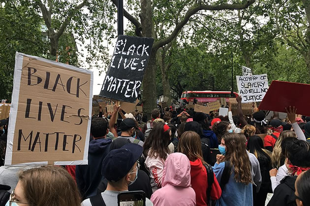 Black Lives Matter protest in Hyde Park