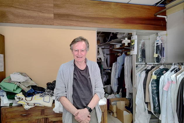 Stephen Watson runs a dry cleaners in Coombe Lane