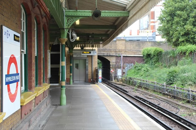 The lift gives access to both platforms at the station 